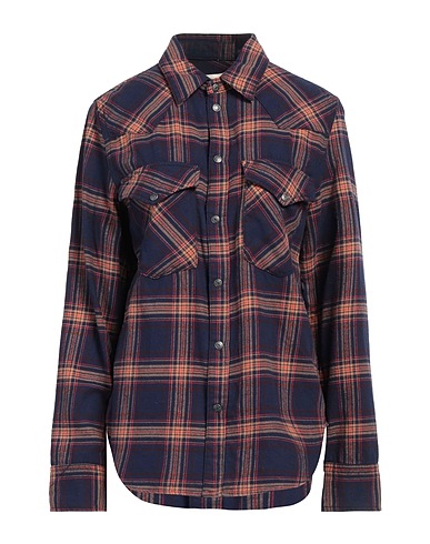ZADIG&VOLTAIRE Checked shirt Midnight blue 100% Cotton
