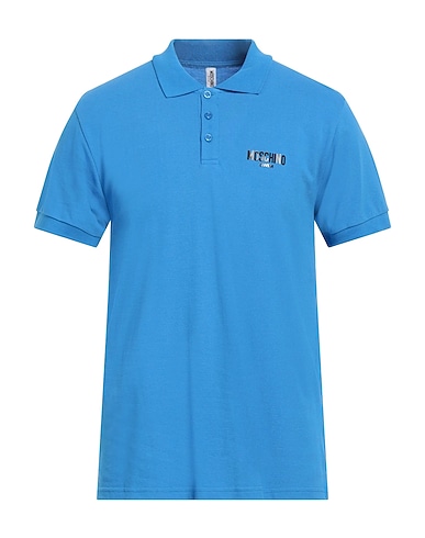 MOSCHINO Polo shirt Azure 100% Cotton