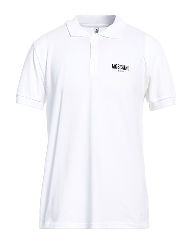 MOSCHINO Polo shirt White 100% Cotton