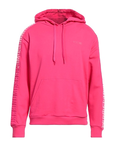 MOSCHINO Hooded sweatshirt Fuchsia 100% Cotton, Elastane