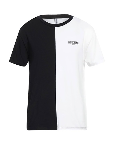 MOSCHINO T-shirt Black 92% Cotton, 8% Elastane