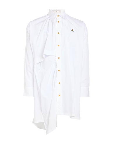 VIVIENNE WESTWOOD Solid colour shirt White 100% Cotton