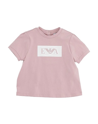 EMPORIO ARMANI T-shirt Rosa chiaro 95% Cotone, 5% Elastan