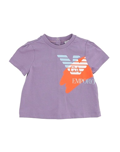 EMPORIO ARMANI T-shirt Lilla Cotone