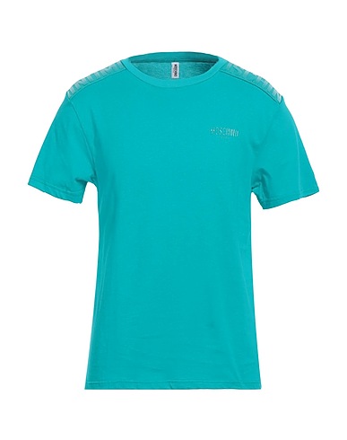 MOSCHINO T-shirt Turquoise 100% Cotton