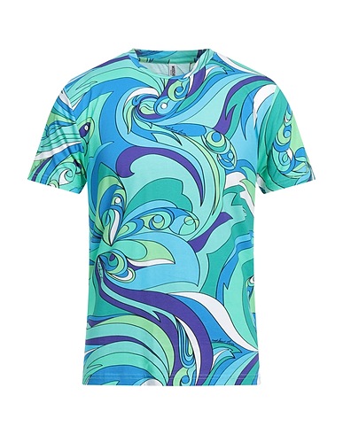 MOSCHINO T-shirt Sky blue 93% Cotton, 7% Elastane
