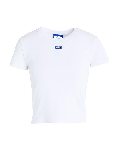 HUGO ベーシックTシャツ ホワイト コットン 96% / ポリウレタン 4%