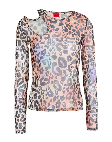 HUGO Top Beige 94% Polyester, 6% Elastane