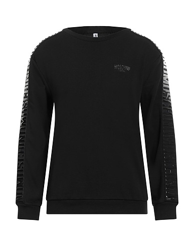 MOSCHINO Sweatshirt Black 100% Cotton, Elastane