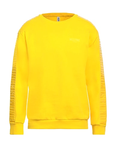 MOSCHINO Sweatshirt Yellow 100% Cotton, Elastane
