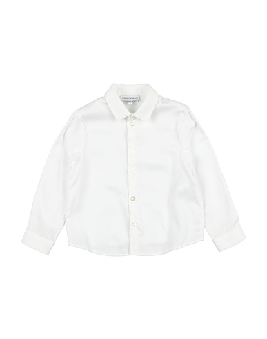 EMPORIO ARMANI Solid colour shirt White 100% Cotton