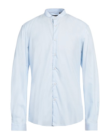 ANTONY MORATO Solid color shirt Sky blue 100% Cotton
