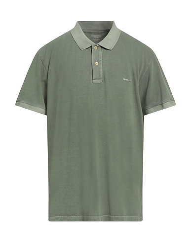 GANT Polo shirt Sage green 100% Cotton