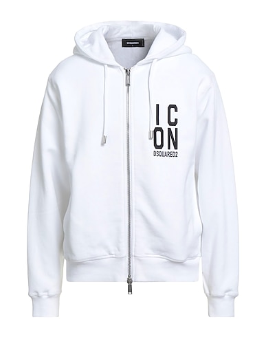 DSQUARED2 Hoodie Weiß 99% Baumwolle, 1% Elastan