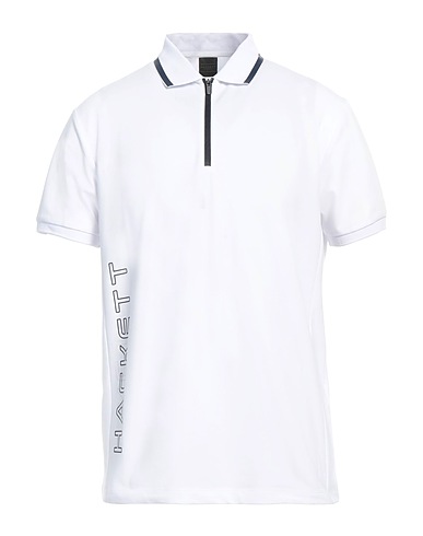 HACKETT Polo shirt White 54% Cotton, 41% Polyester, 5% Elastane