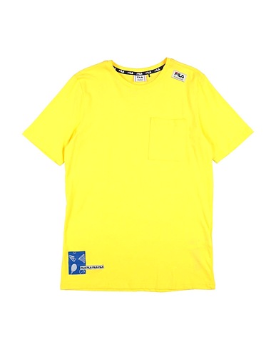 FILA T-Shirt Gelb 100% Baumwolle