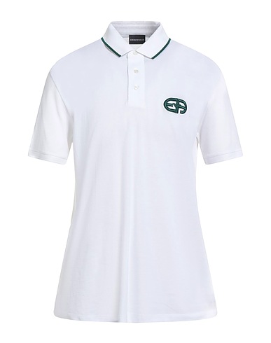 EMPORIO ARMANI Polo shirt White 100% Cotton