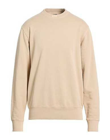 BOSS Sweatshirt Beige 100% Cotton