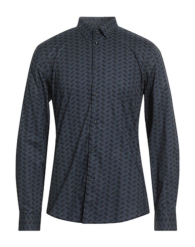ANTONY MORATO Patterned shirt Navy blue 100% Cotton