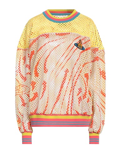 VIVIENNE WESTWOOD Sweatshirt Yellow 100% Polyester, Polyurethane