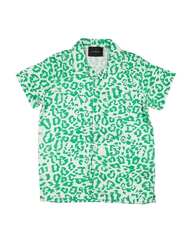 JOHN RICHMOND Patterned shirt Green 100% Polyester