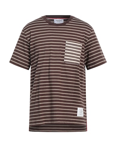 THOM BROWNE T-shirt Brown 100% Cotton