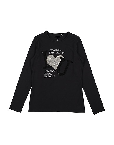 NAME IT® T-shirt Black 95% Organic cotton, 5% Elastane