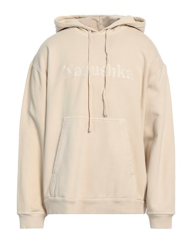 NANUSHKA Hooded sweatshirt Beige 50% Recycled cotton, 50% Organic cotton