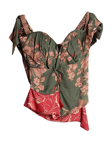 VIVIENNE WESTWOOD Bustier Military green 100% Viscose, Polyester