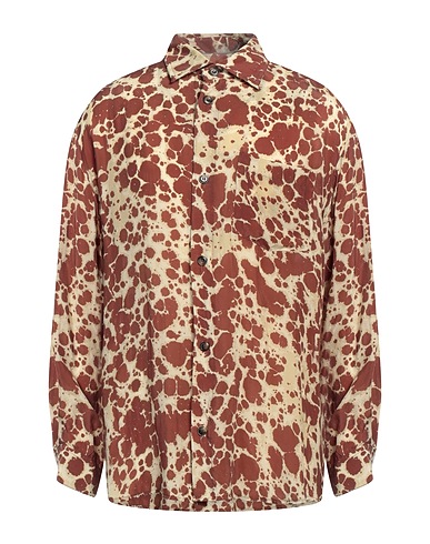 NANUSHKA Patterned shirt Beige Cupro