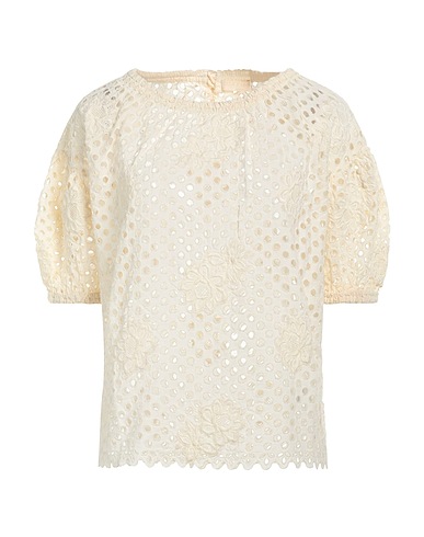 ULLA JOHNSON Top Ivory 100% Cotton