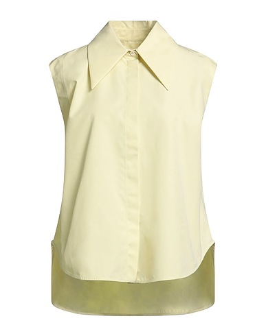JIL SANDER Solid color shirts & blouses Light green 100% Cotton