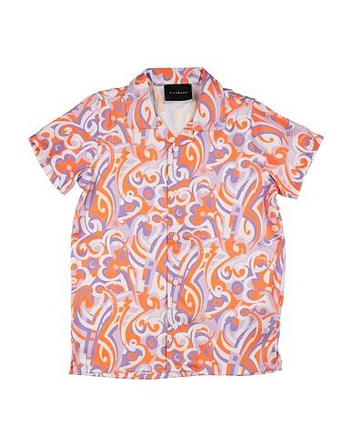 JOHN RICHMOND Patterned shirt Orange 100% Polyester