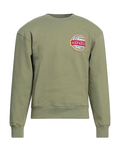 KENZO Sweatshirt Military green 99% Cotton, 1% Elastane