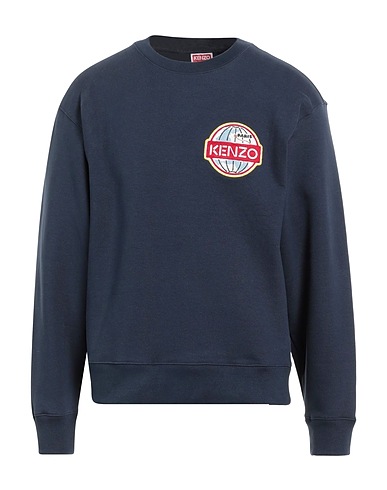 KENZO Felpa Blu navy 99% Cotone, 1% Elastan