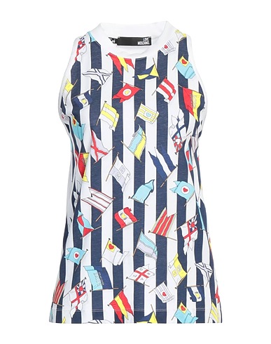 LOVE MOSCHINO Canotta Bianco 100% Cotone, Elastan