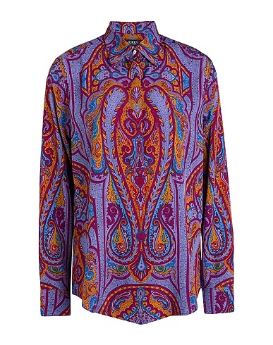 LAUREN RALPH LAUREN Patterned shirts & blouses CLASSIC FIT PAISLEY CREPE SHIRT Mauve 100% Recycled polyester