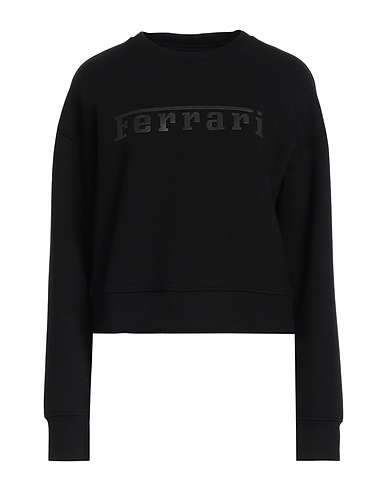 FERRARI Sweatshirt Black 82% Viscose, 14% Polyurethane, 4% Elastane