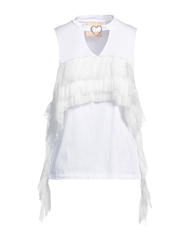ANIYE BY Top White 100% Cotton, Polyamide