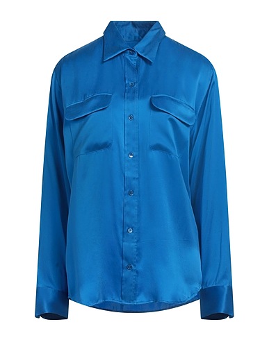 EQUIPMENT Camicie e bluse in seta Blu china 100% Seta
