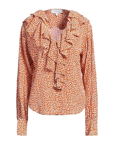 EQUIPMENT Camicie e bluse a fiori Ruggine 100% Seta