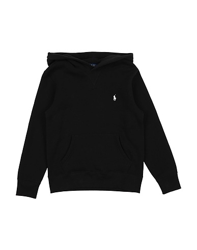 POLO RALPH LAUREN Sweatshirt Fleece Hoodie
 Black 84% Cotton, 16% Polyester