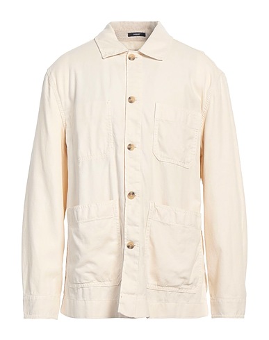 GANT Solid colour shirt Cream 86% Cotton, 14% Linen