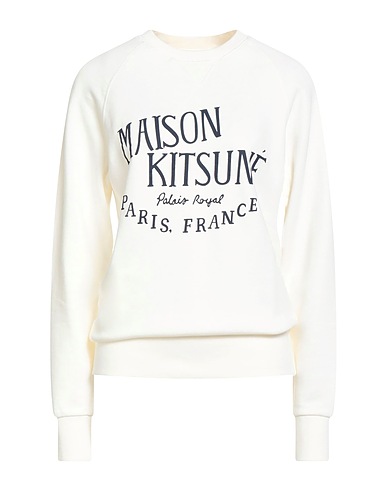 MAISON KITSUNÉ Sweatshirt Cremeweiß 100% Baumwolle
