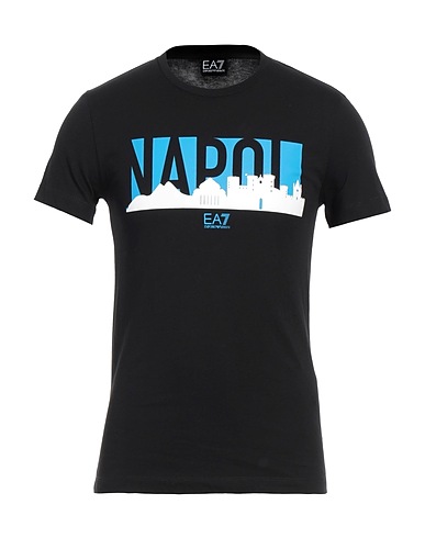 EA7 T-shirt Black 100% Cotton