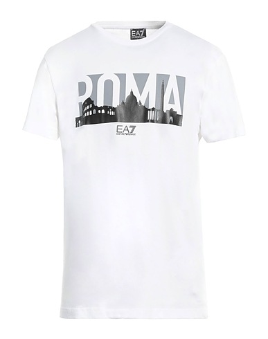 EA7 T-shirt White 100% Cotton
