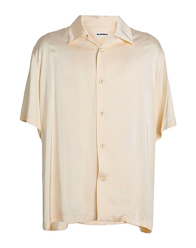 JIL SANDER Solid colour shirt Ivory 100% Viscose