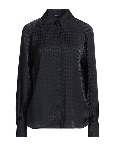 FABIANA FILIPPI Camicie  e bluse fantasia Nero 88% Acetato, 12% Seta