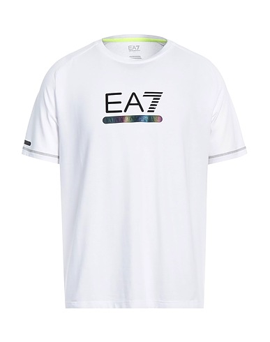 EA7 T-shirt White 47% Cotton, 47% Polyester, 6% Elastane