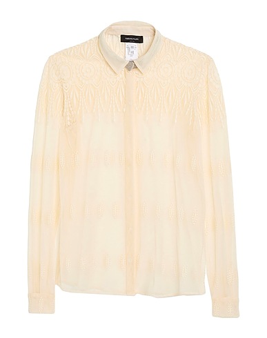 FABIANA FILIPPI Shirts Ivory 71% Cotton, 23% Polyamide, 6% Polyester, Ecobrass